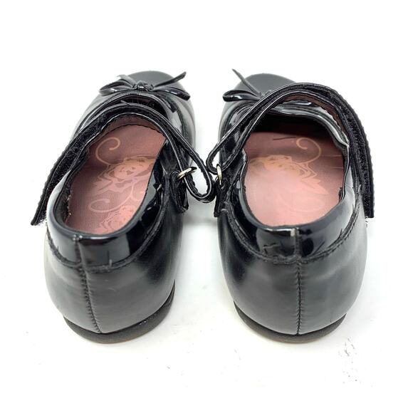 Sonoma Life Style Toddler Girls Black Hook and Loop Dress Shoes - Picture 6 of 8